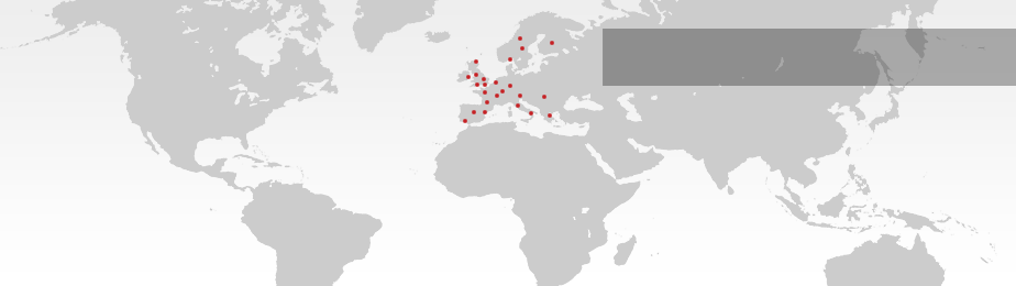 World map of Deltameco office locations, step 5