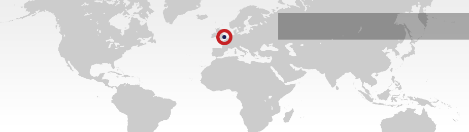World map of Deltameco office locations, step 1